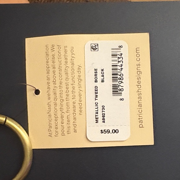 Patricia Nash Metallic Tweed Key Holder - Picture 2 of 3